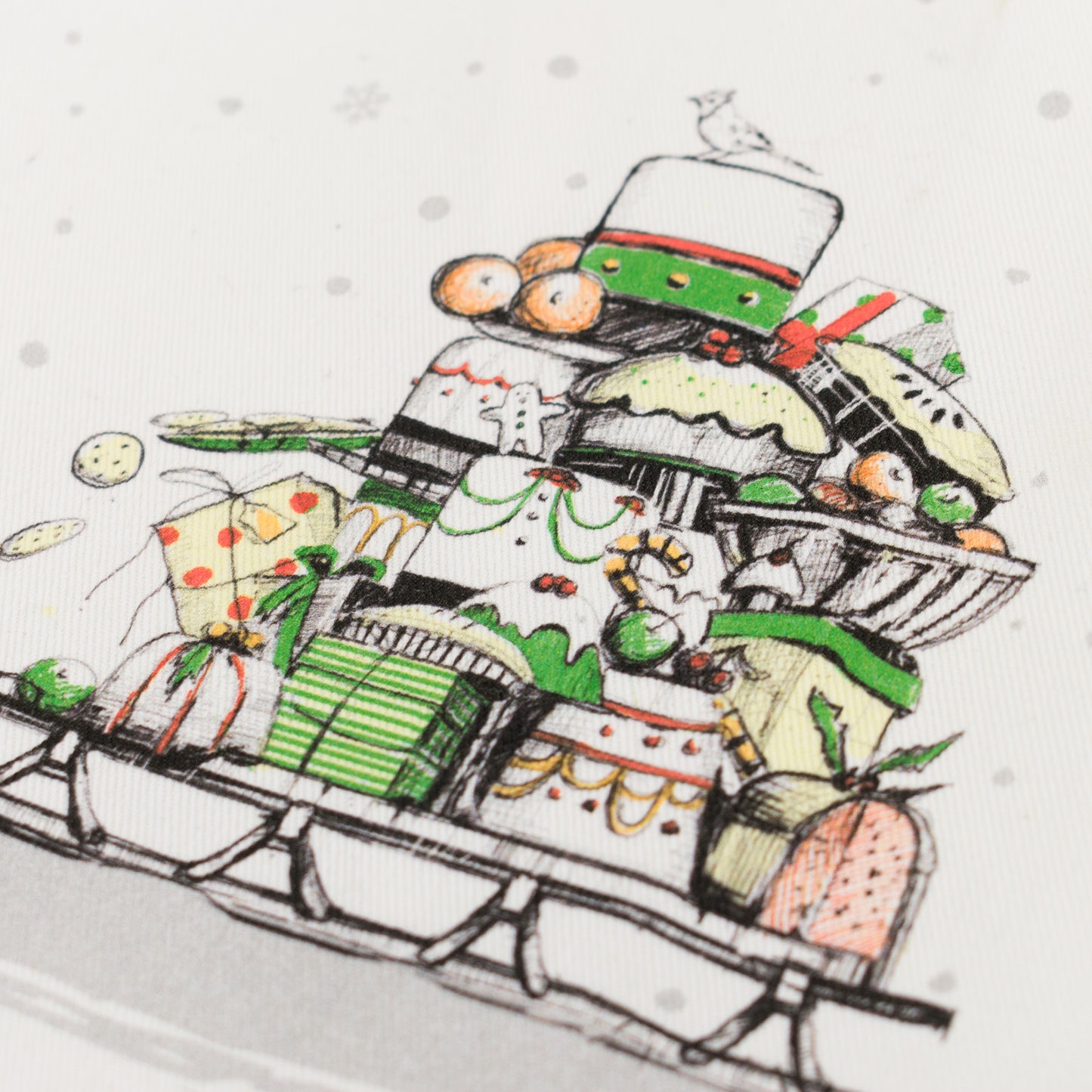 Tea Towel: Merry Little Christmas Fox