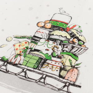 Tea Towel: Merry Little Christmas Fox