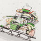 Tea Towel: Merry Little Christmas Fox