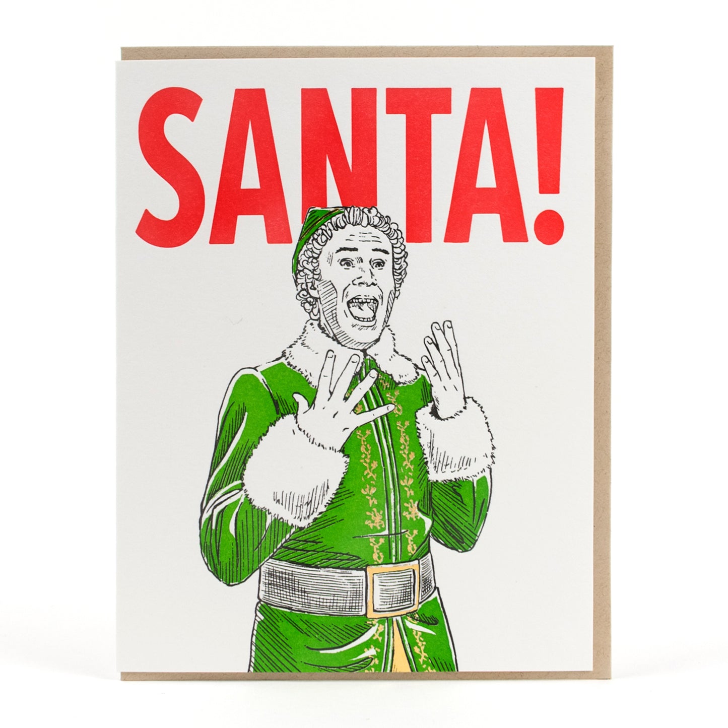 Card: SANTA! Greeting Card