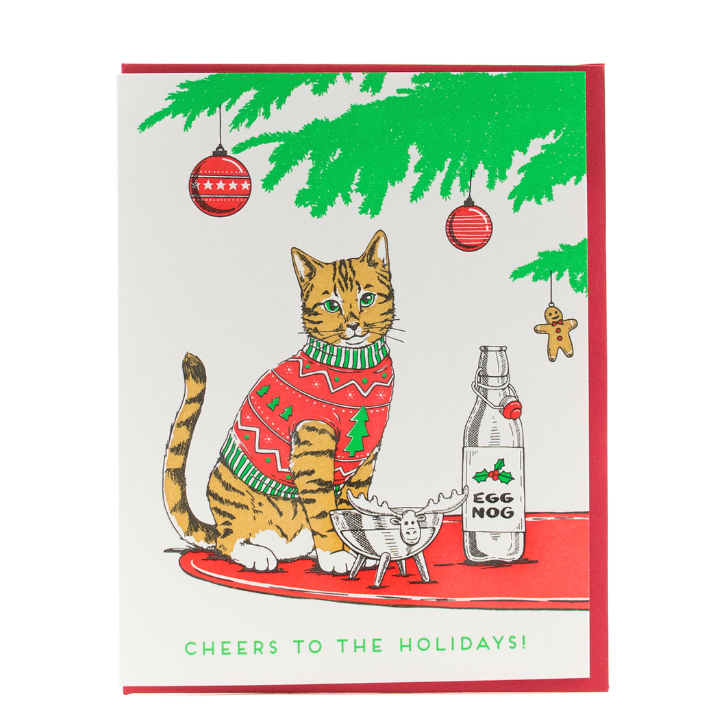 Card: Christmas Sweater Cat
