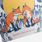 Card: Anniversary Foxes Greeting Card