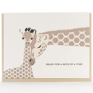 Card: Giraffe Modern