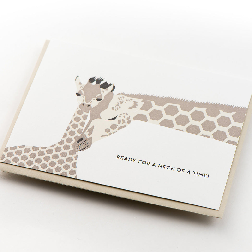 Card: Giraffe Modern
