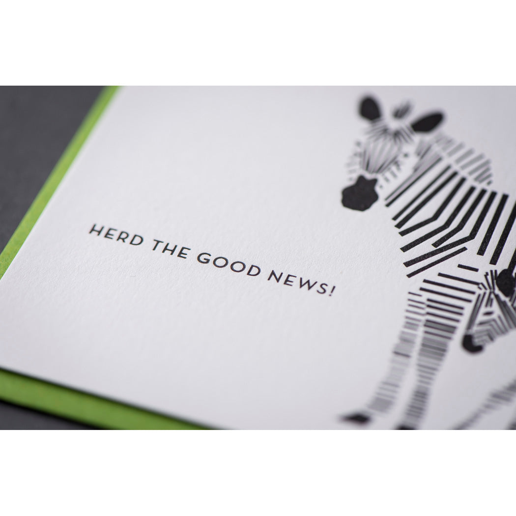 Card: Zebra Modern