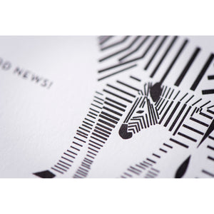 Card: Zebra Modern