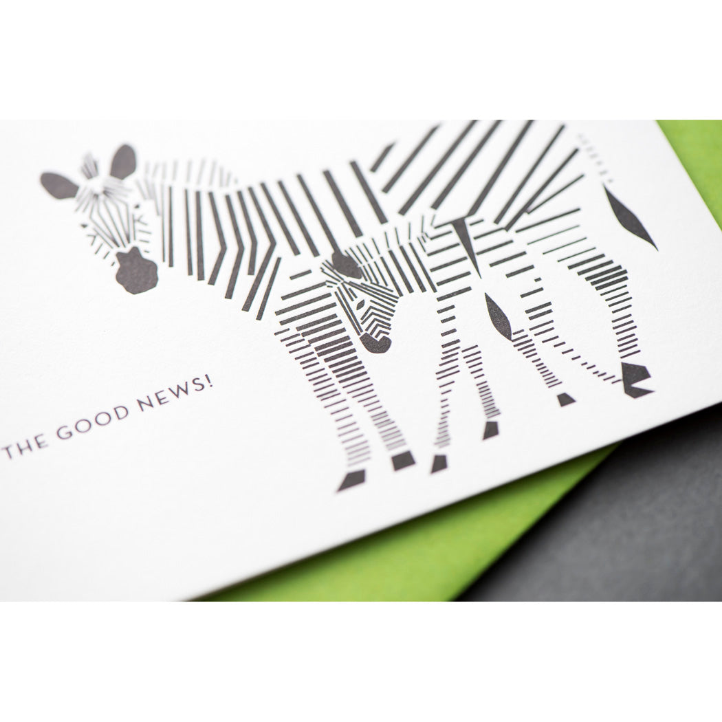 Card: Zebra Modern