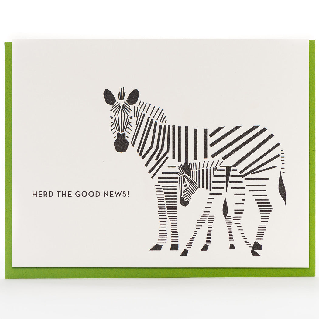 Card: Zebra Modern