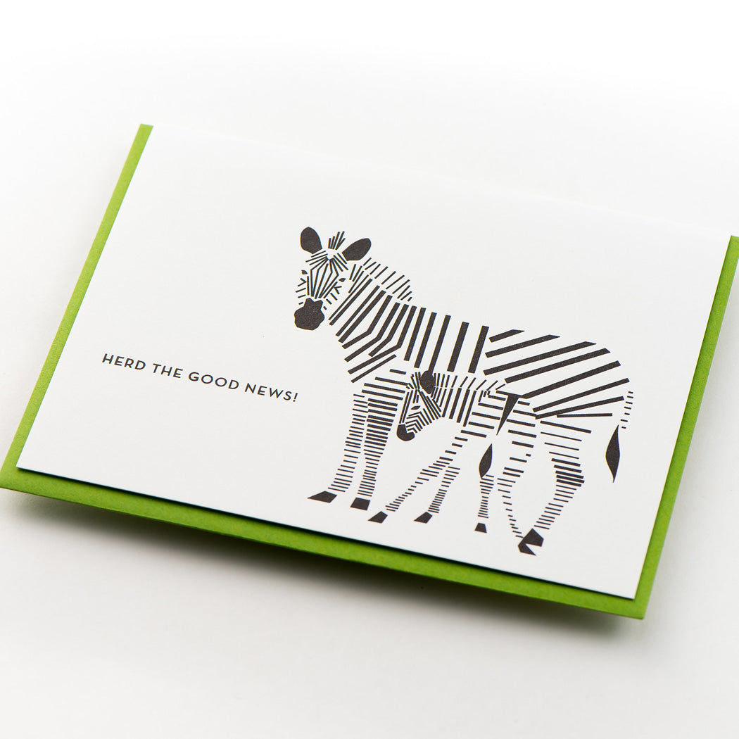 Card: Zebra Modern