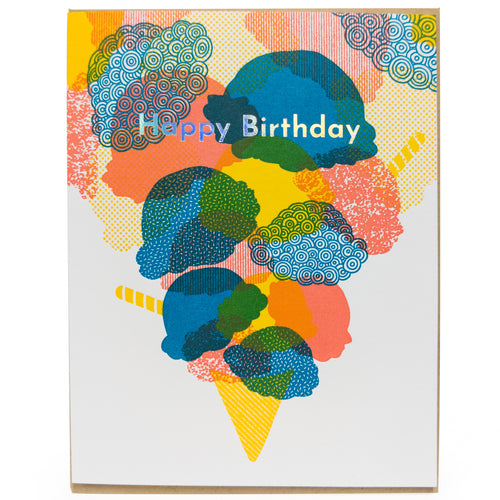 Card: Happy Birthday Ice Cream