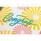 Card: Congrats Calligraphy Bursts