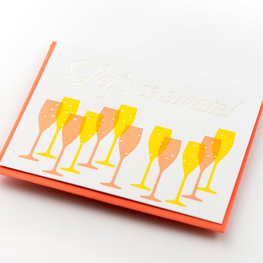 Card: Congrats Champagne Modern