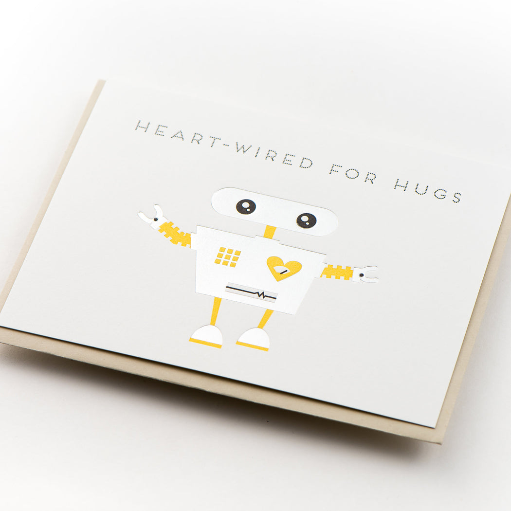 Card: Robot Hug Modern