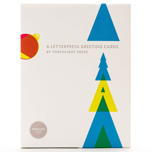 Card Folder Set: Holiday Geometric (Set of 6)