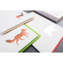 Card Folder Set: Holiday Snow Tracks (2 each of 3 designs)
