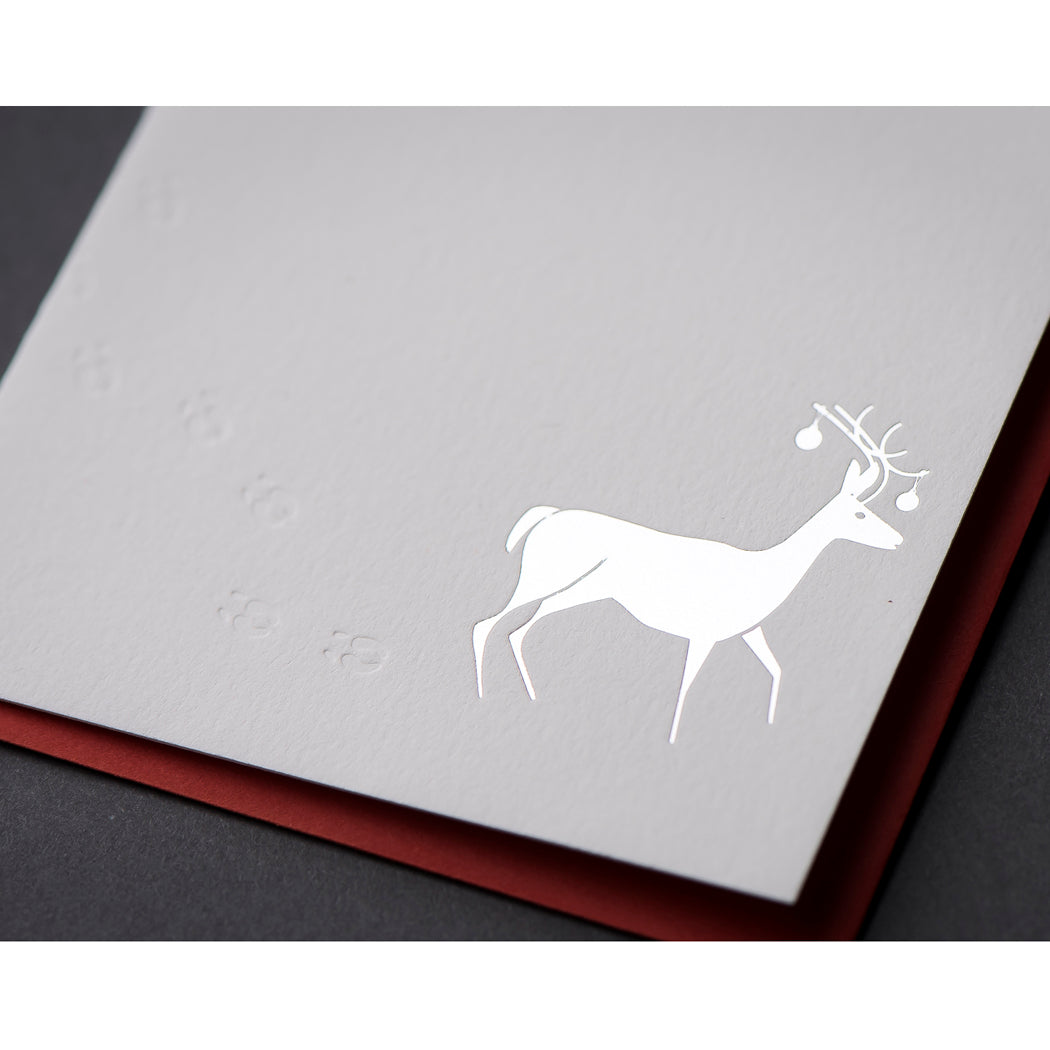 Card Folder Set: Holiday Snow Tracks (2 each of 3 designs)