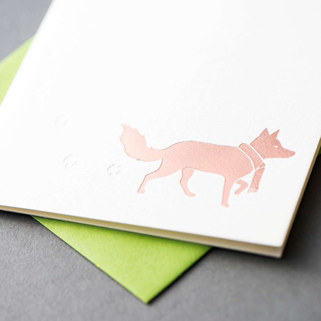 Card Folder Set: Holiday Snow Tracks (2 each of 3 designs)