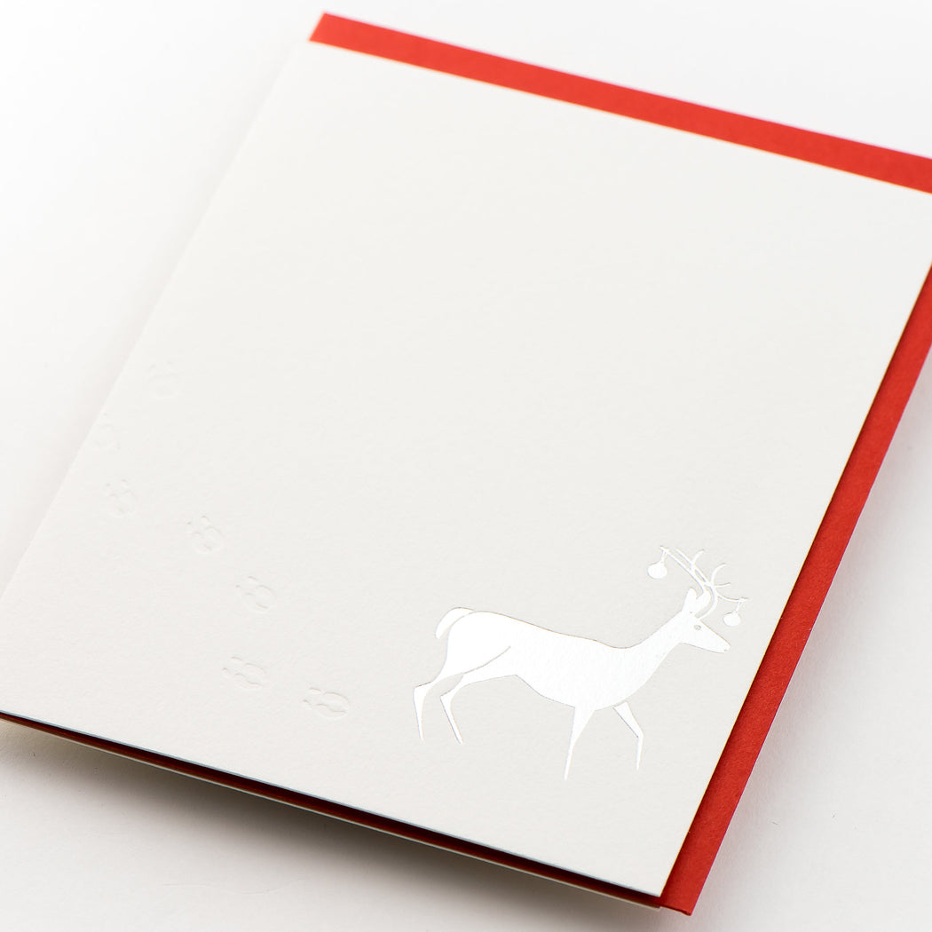 Card Folder Set: Holiday Snow Tracks (2 each of 3 designs)