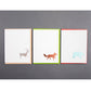Card Folder Set: Holiday Snow Tracks (2 each of 3 designs)