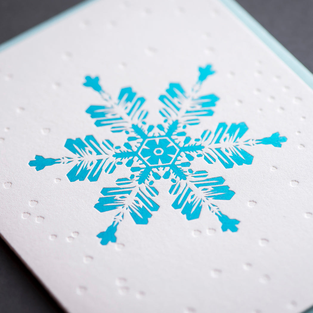 Card Folder Set: Holiday Snowflakes (2 each of 3 designs)