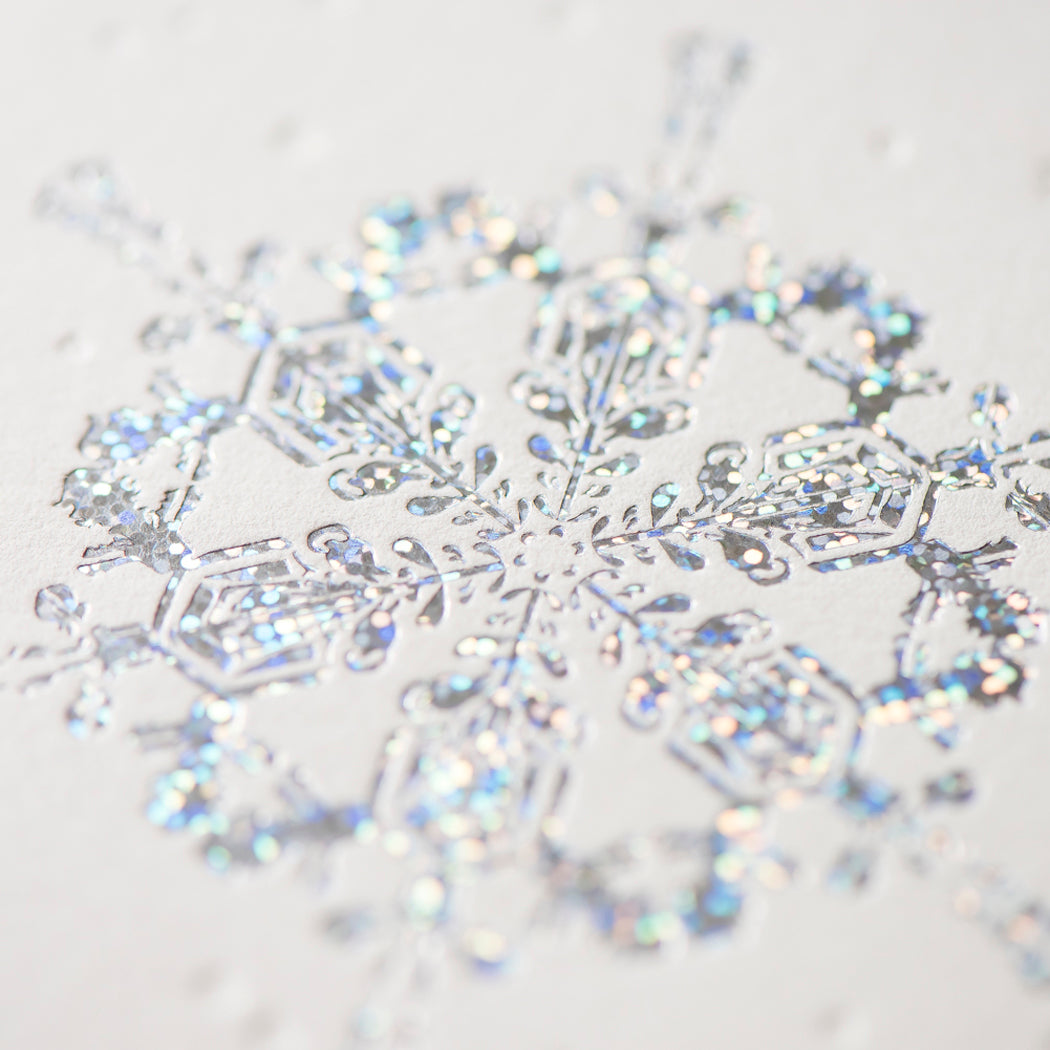 Card Folder Set: Holiday Snowflakes (2 each of 3 designs)