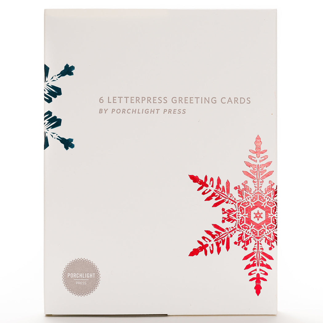 Card Folder Set: Holiday Snowflakes (2 each of 3 designs)