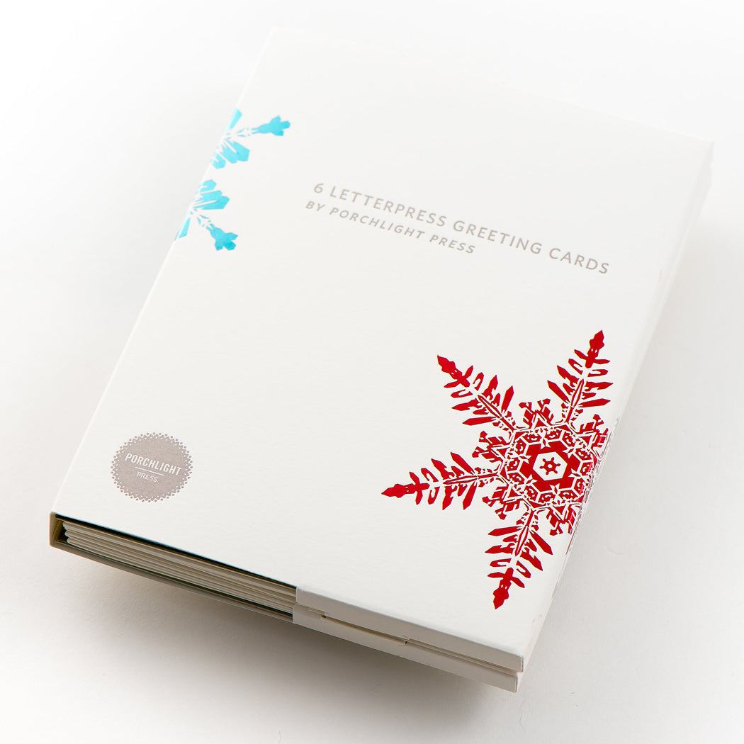 Card Folder Set: Holiday Snowflakes (2 each of 3 designs)