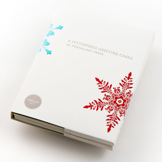 Card Folder Set: Holiday Snowflakes (2 each of 3 designs)