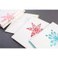 Card Folder Set: Holiday Snowflakes (2 each of 3 designs)