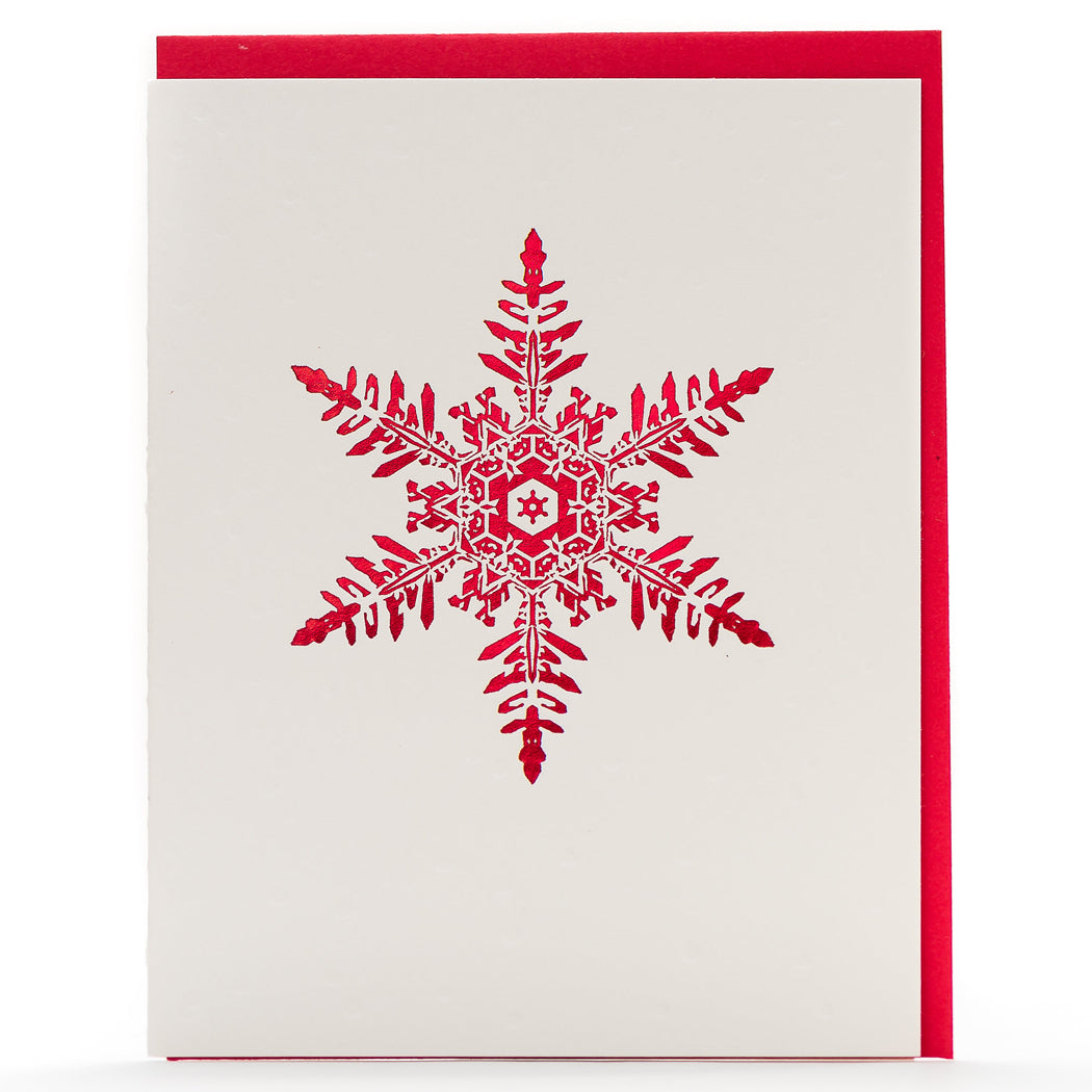 Card Folder Set: Holiday Snowflakes (2 each of 3 designs)