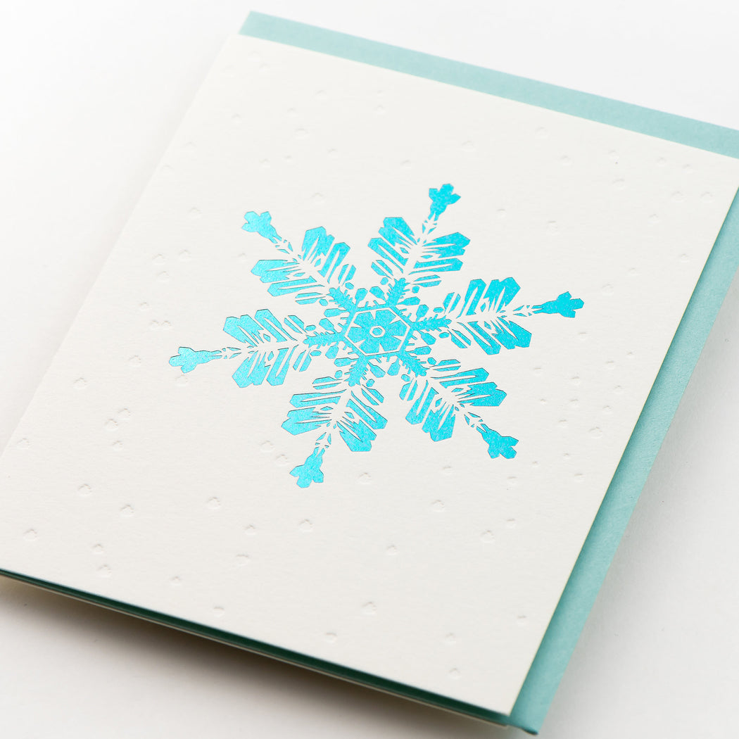 Card Folder Set: Holiday Snowflakes (2 each of 3 designs)
