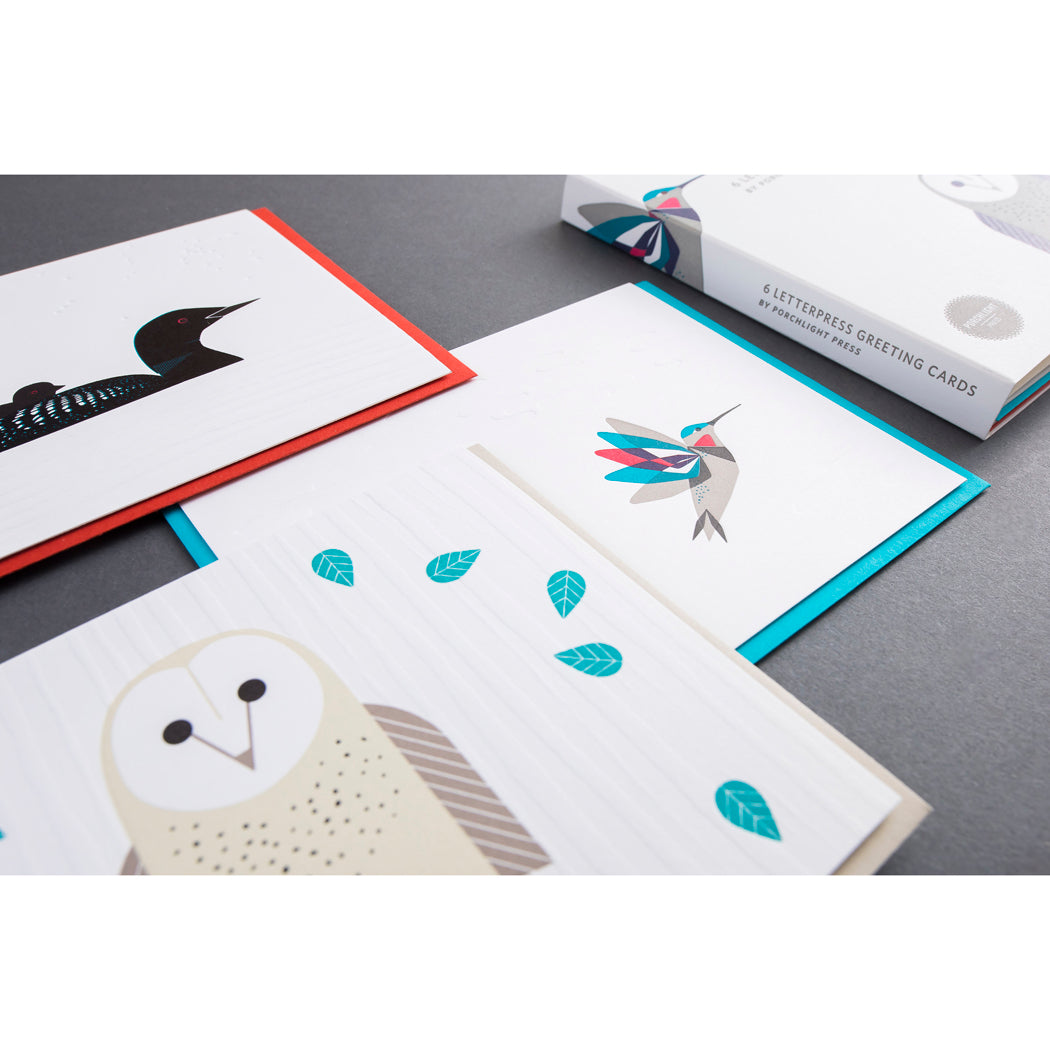 Card Folder Set: Modern Bird (Set of 6)