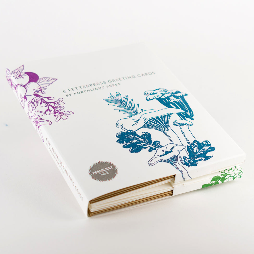 Folder Set: West Coast Foraging Series Thank You Cards - Folder Set of 6