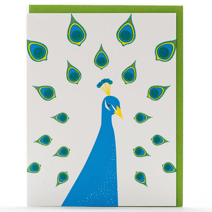 Card: Peacock Modern