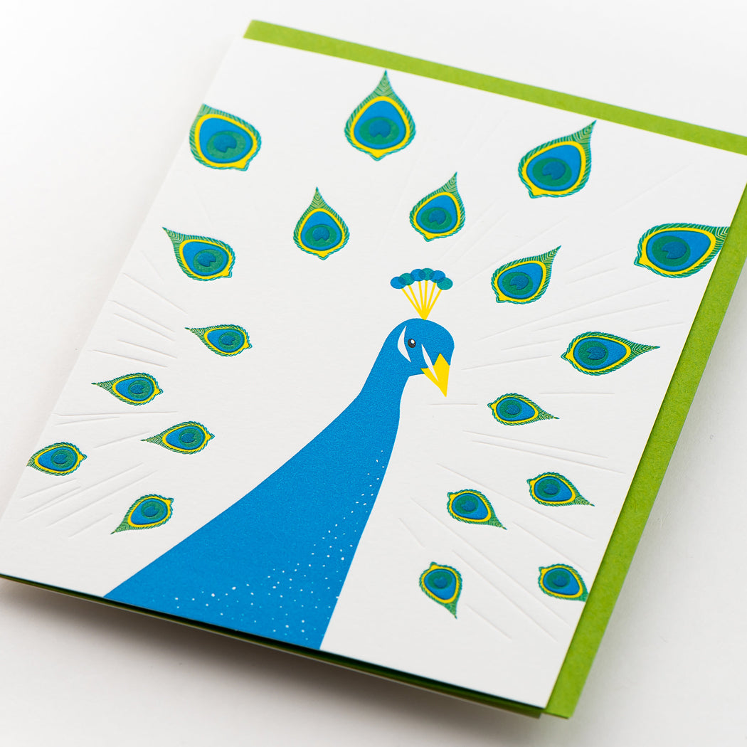 Card: Peacock Modern