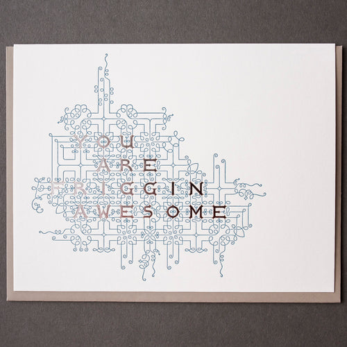 Card: Friggin Awesome Flourish