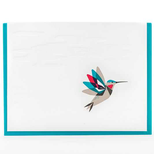 Card: Hummingbird Modern