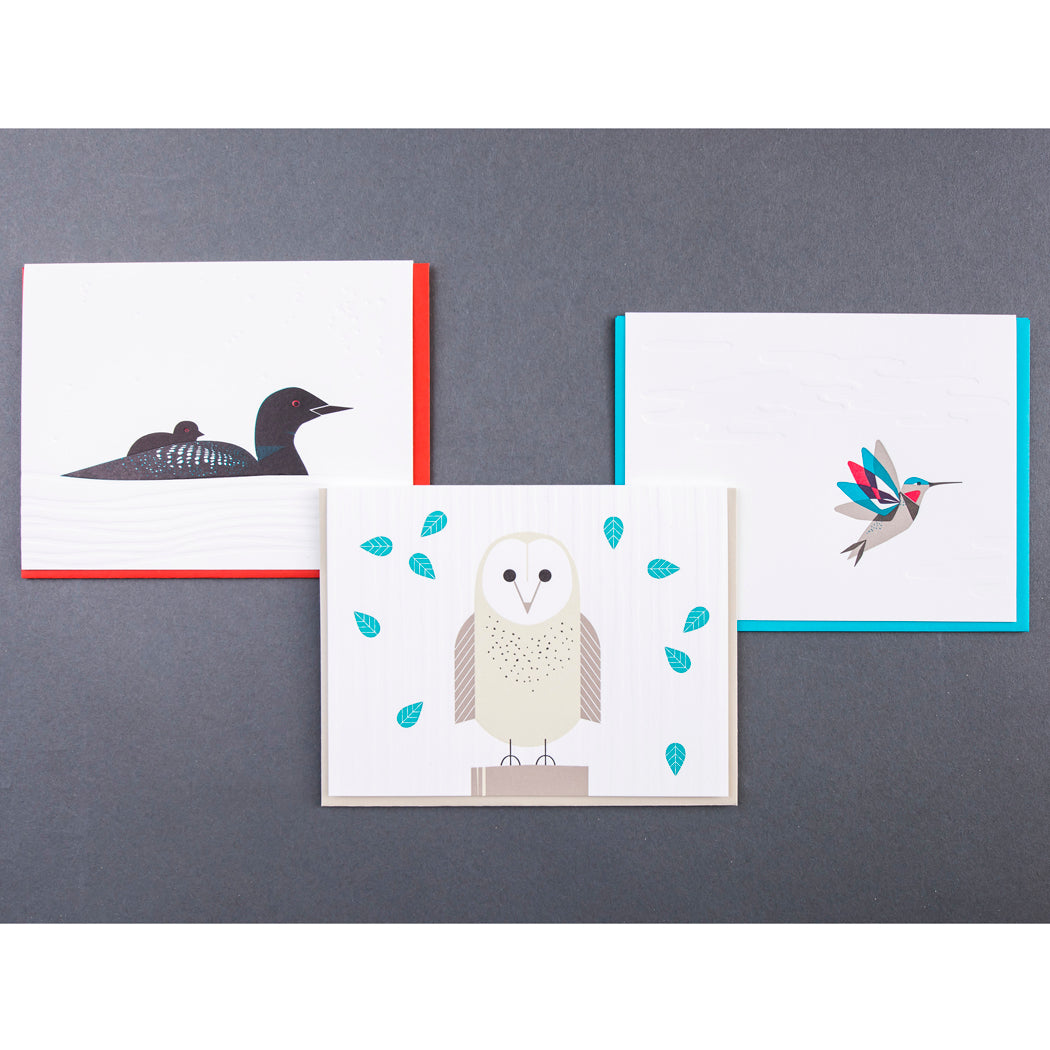 Card: Hummingbird Modern