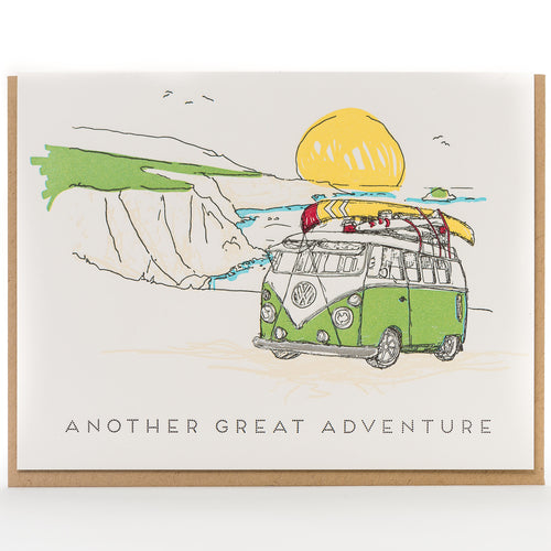 Another Great Adventure Retro Throwback Greeting Card