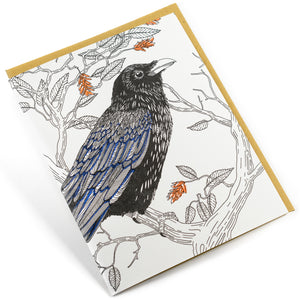 Card: Raven_Nature Bird Series