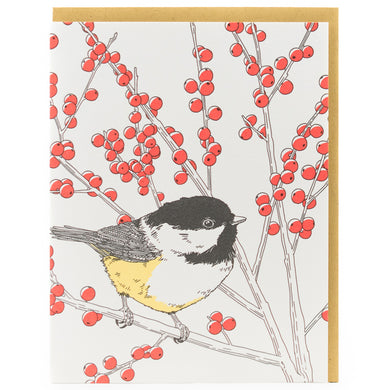 Card: Black-capped Chickadee - Nature Bird Series