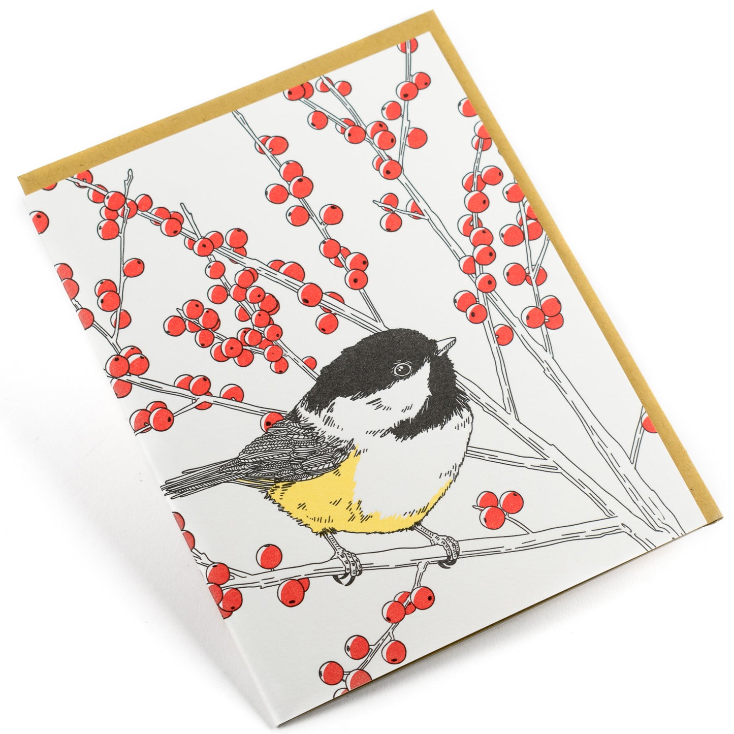 Card: Black-capped Chickadee - Nature Bird Series