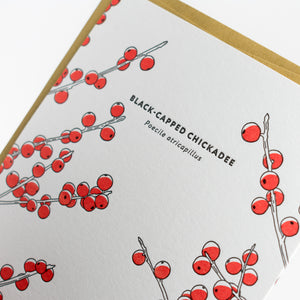 Card: Black-capped Chickadee - Nature Bird Series