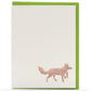 Card: Snow Tracks Fox