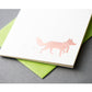 Card: Snow Tracks Fox
