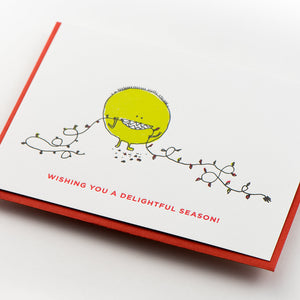 Card: Delightful Season Monster Holiday Greeting Card