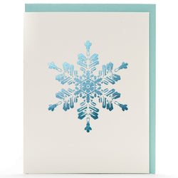 Card: Snowflakes Blue