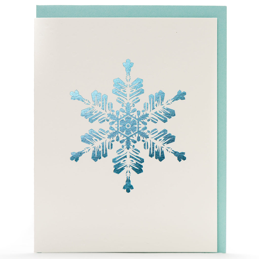 Card: Snowflakes Blue