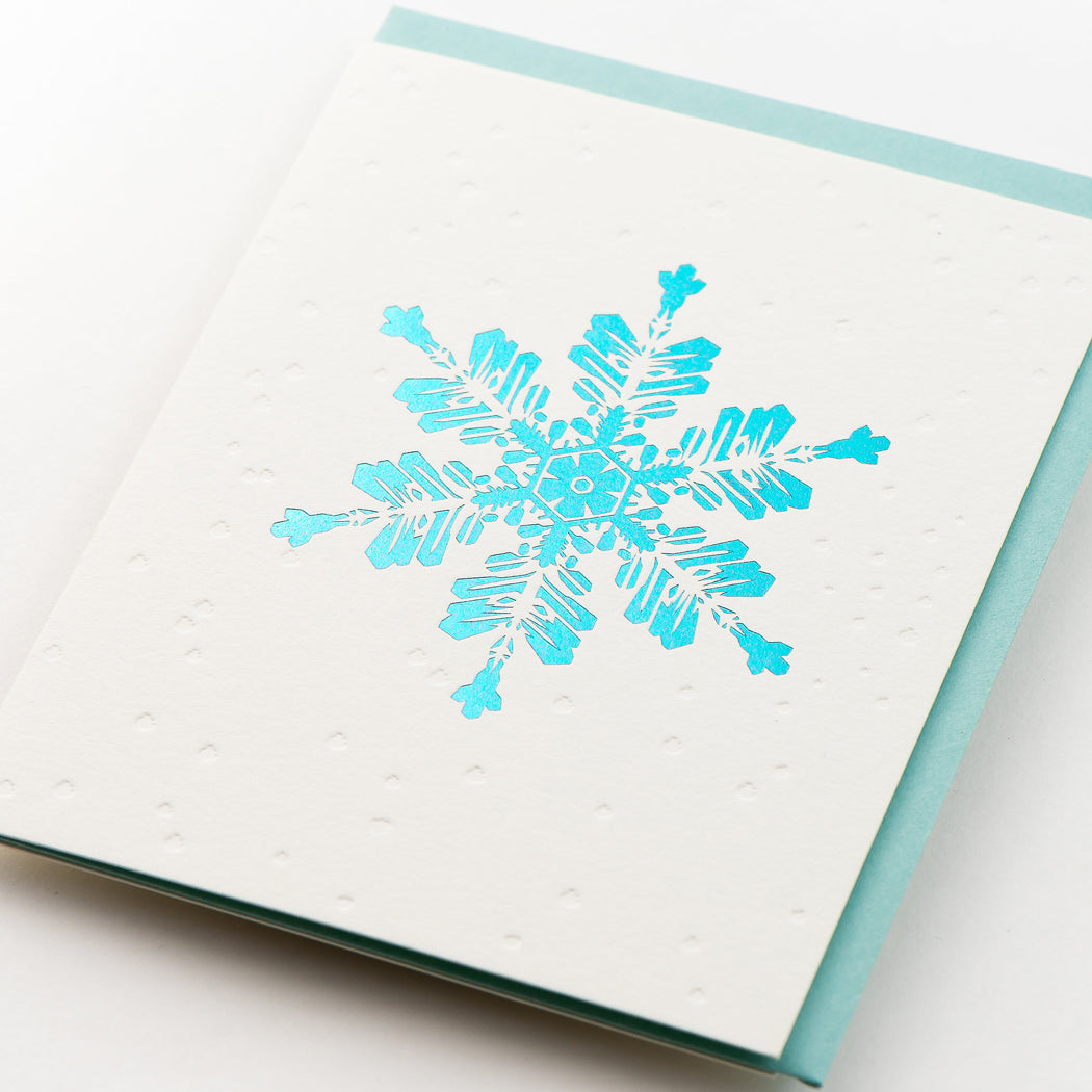 Card: Snowflakes Blue