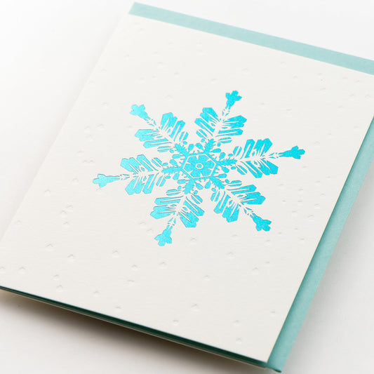 Card: Snowflakes Blue